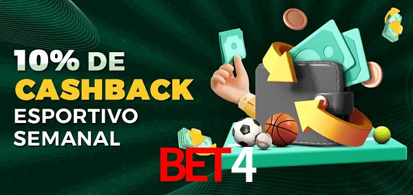 10% de bônus de cashback na bet4